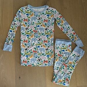 Little Sleepies Jungle Safari Pajama Set - Blue and Multicolor